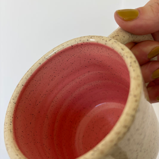 Quilt Star Mug (Pink Interior)