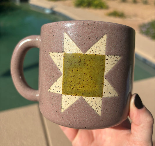 Quilt Mug MUSHROOM