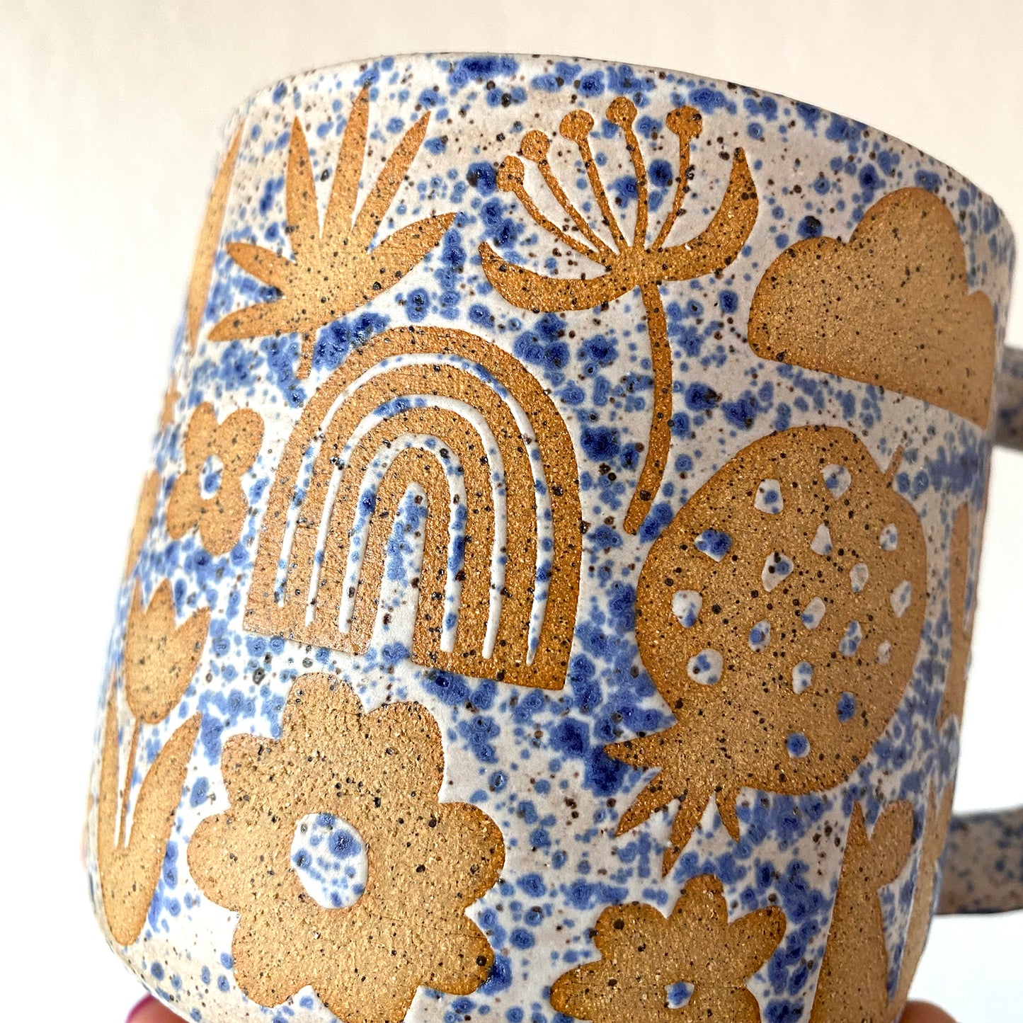 Flora + Fauna Mug - BLUE SPECKLE
