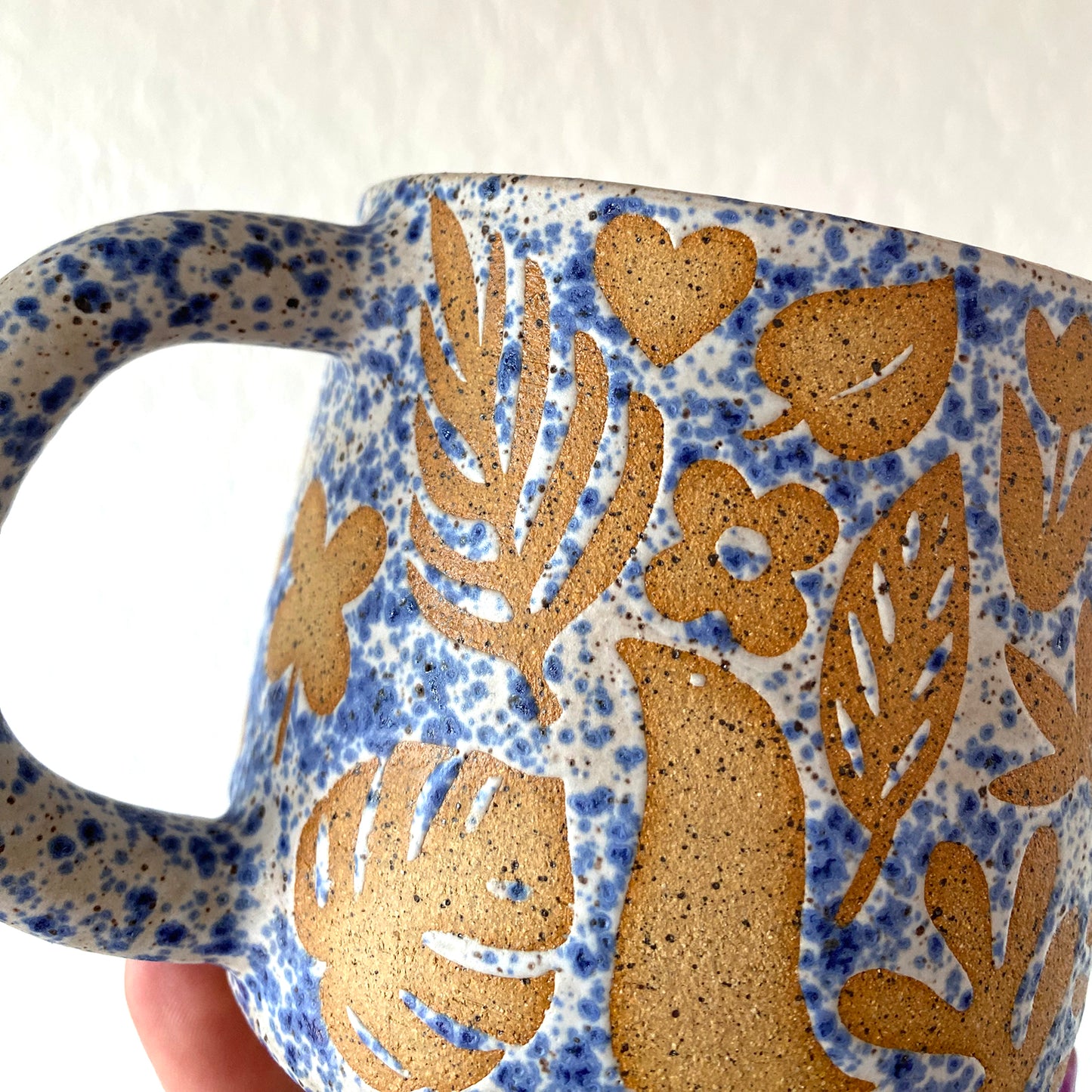Flora + Fauna Mug - BLUE SPECKLE