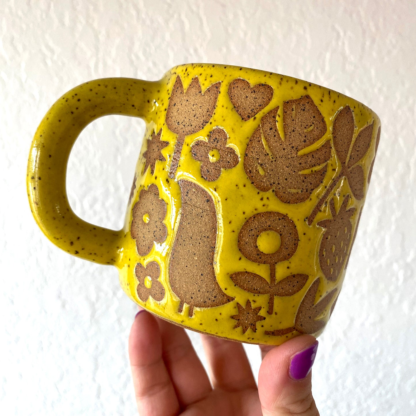Flora + Fauna Mug - YELLOW