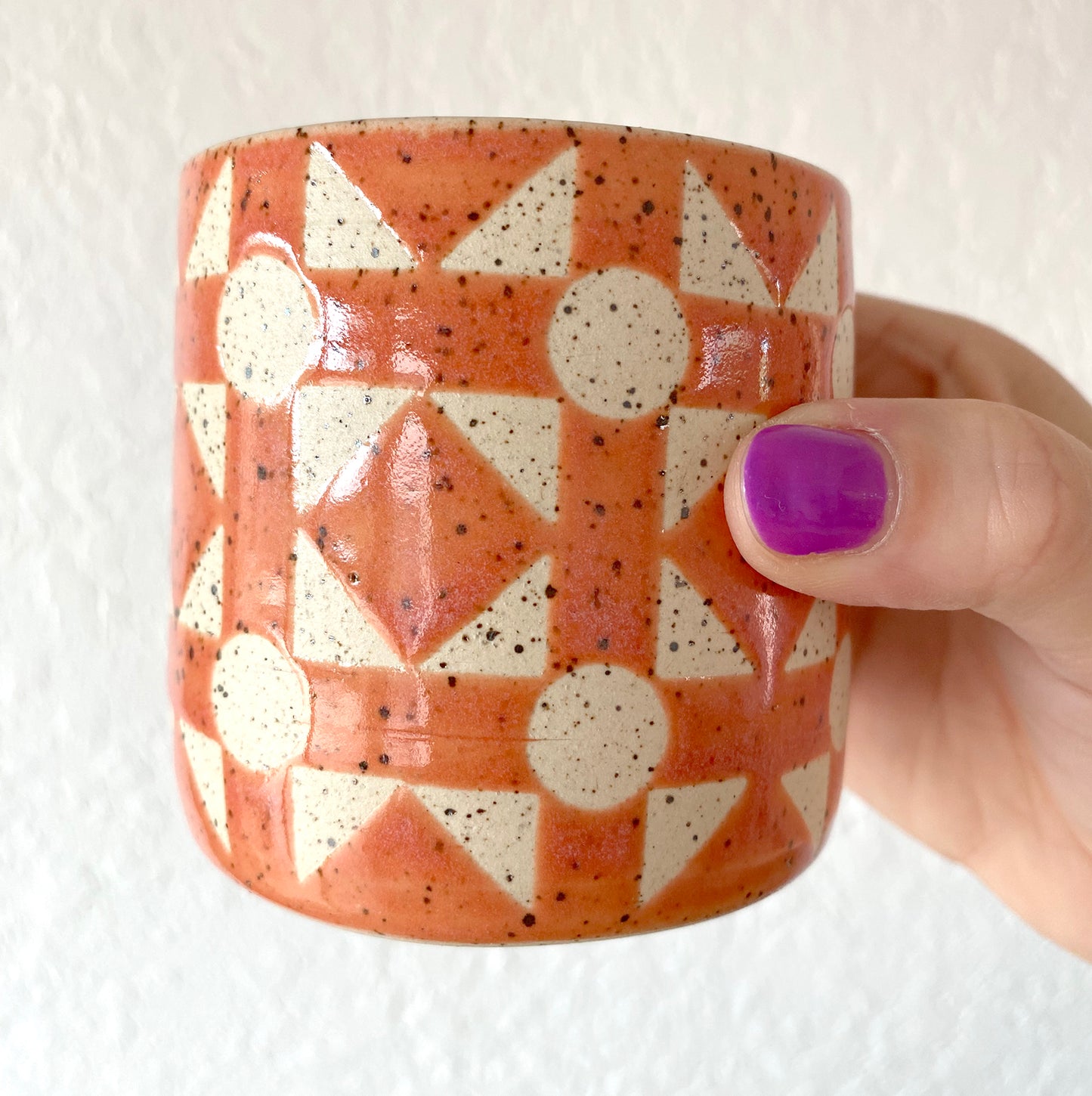 Lisbon Tile Cup - DARK CORAL