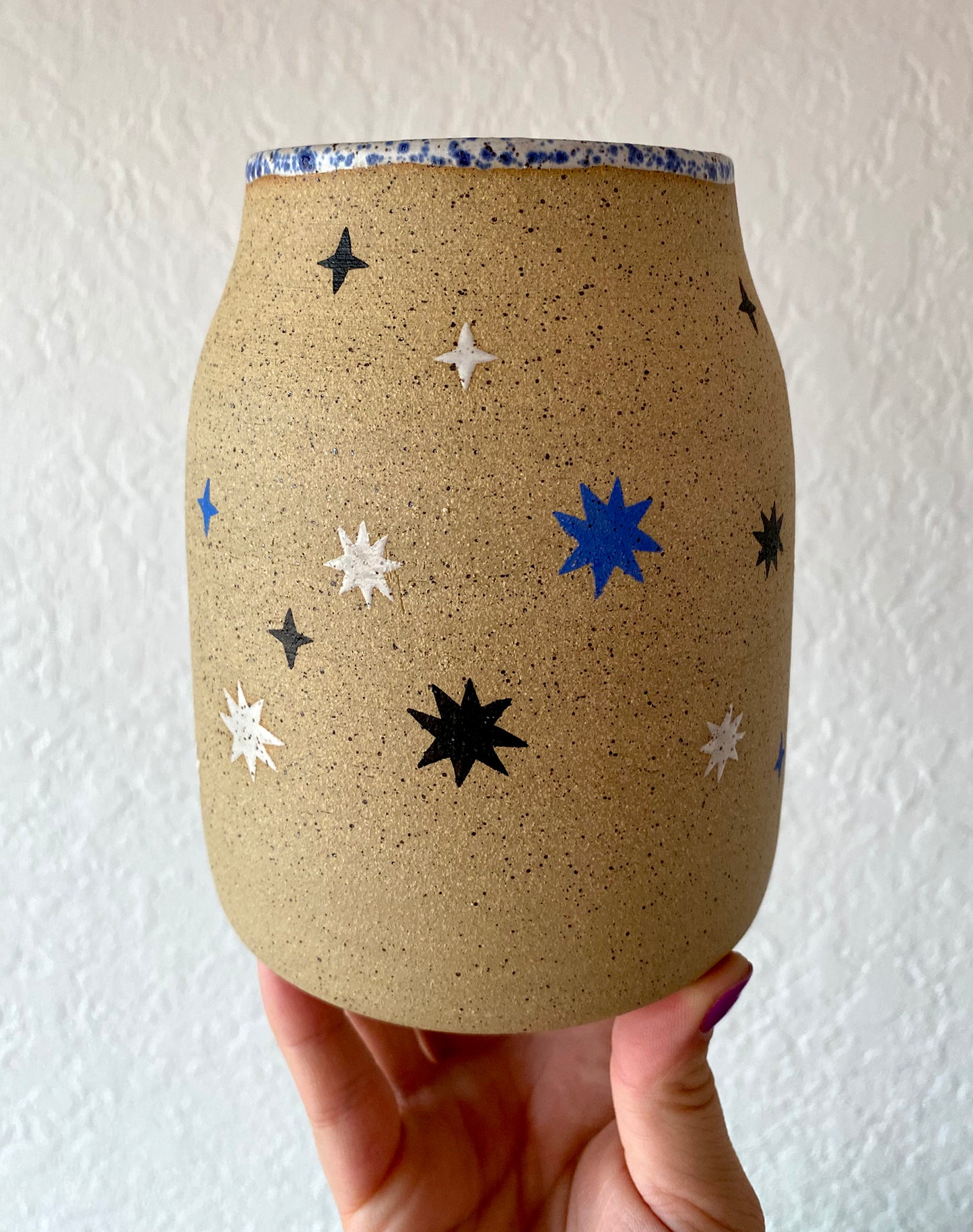 Bluemoon Folk Bird Vase