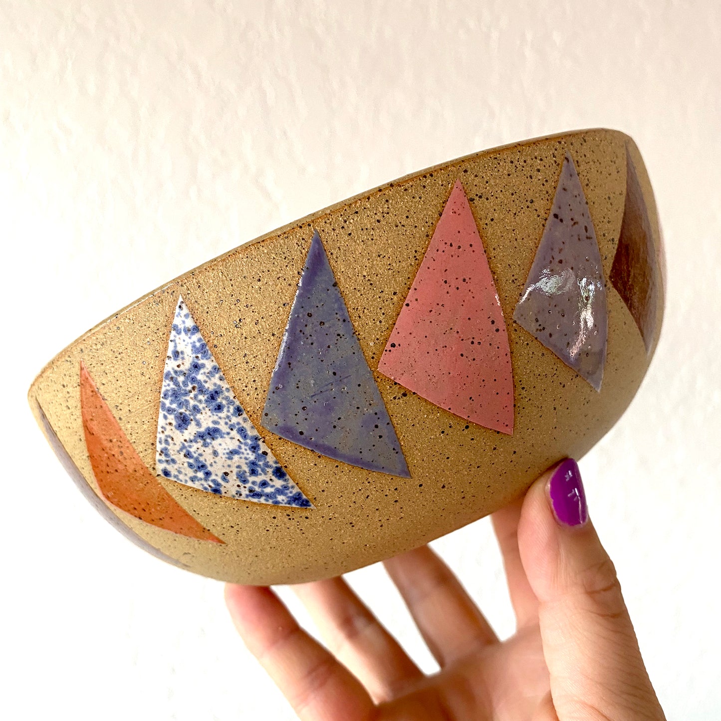 Flying Geese Bowl - DARK CORAL