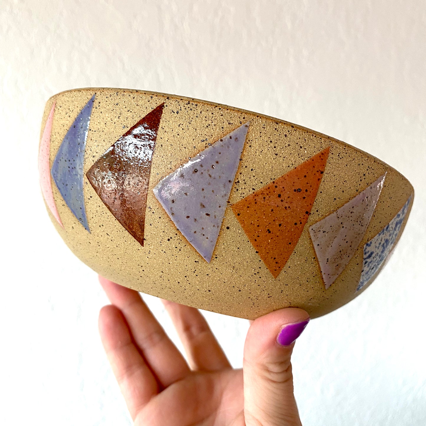 Flying Geese Bowl - DARK CORAL