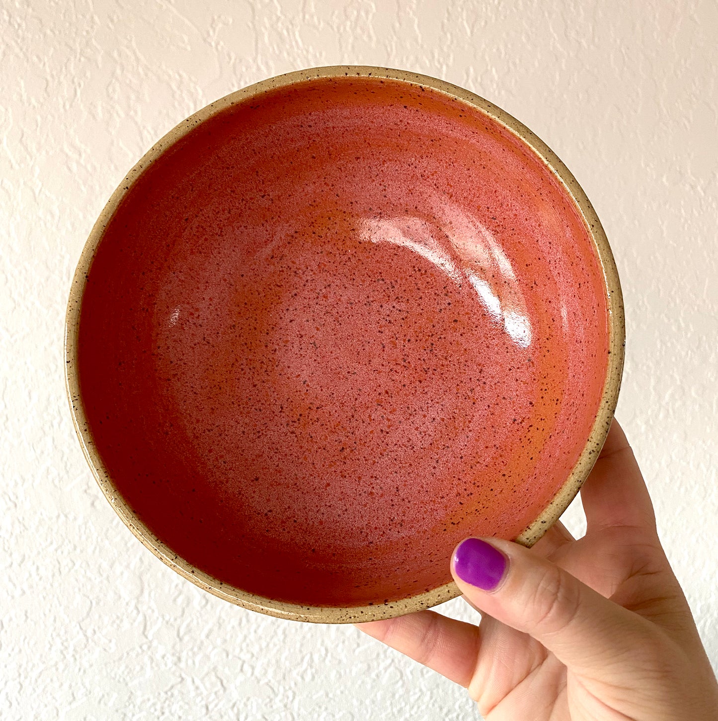 Flying Geese Bowl - DARK CORAL