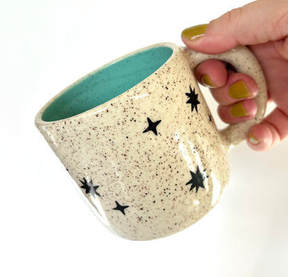 Celestial Bird Mug AQUA
