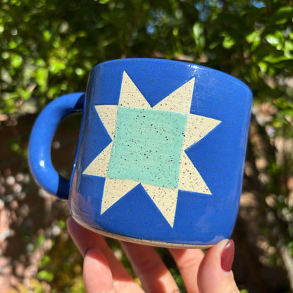 Blue Quilt Mug PREORDER