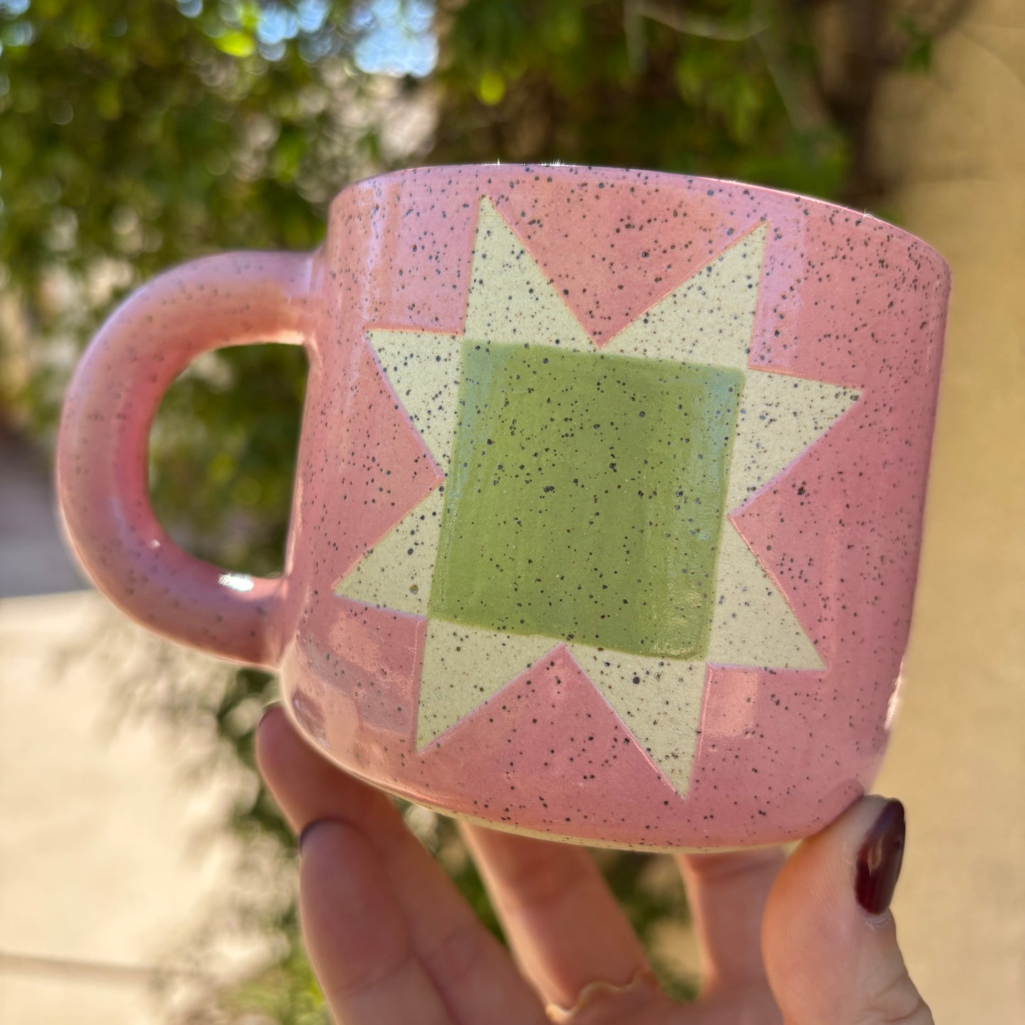 Light Pink Quilt Mug PREORDER