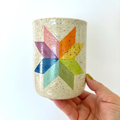 Quilt Star Vase #2