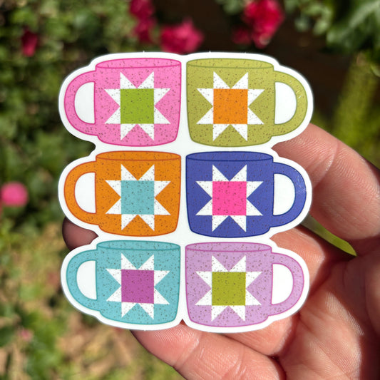 Quilt Mug Sticker