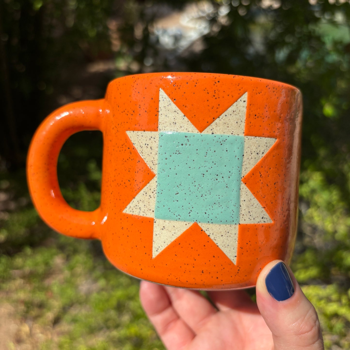 Orange Quilt Mug *Preorder*
