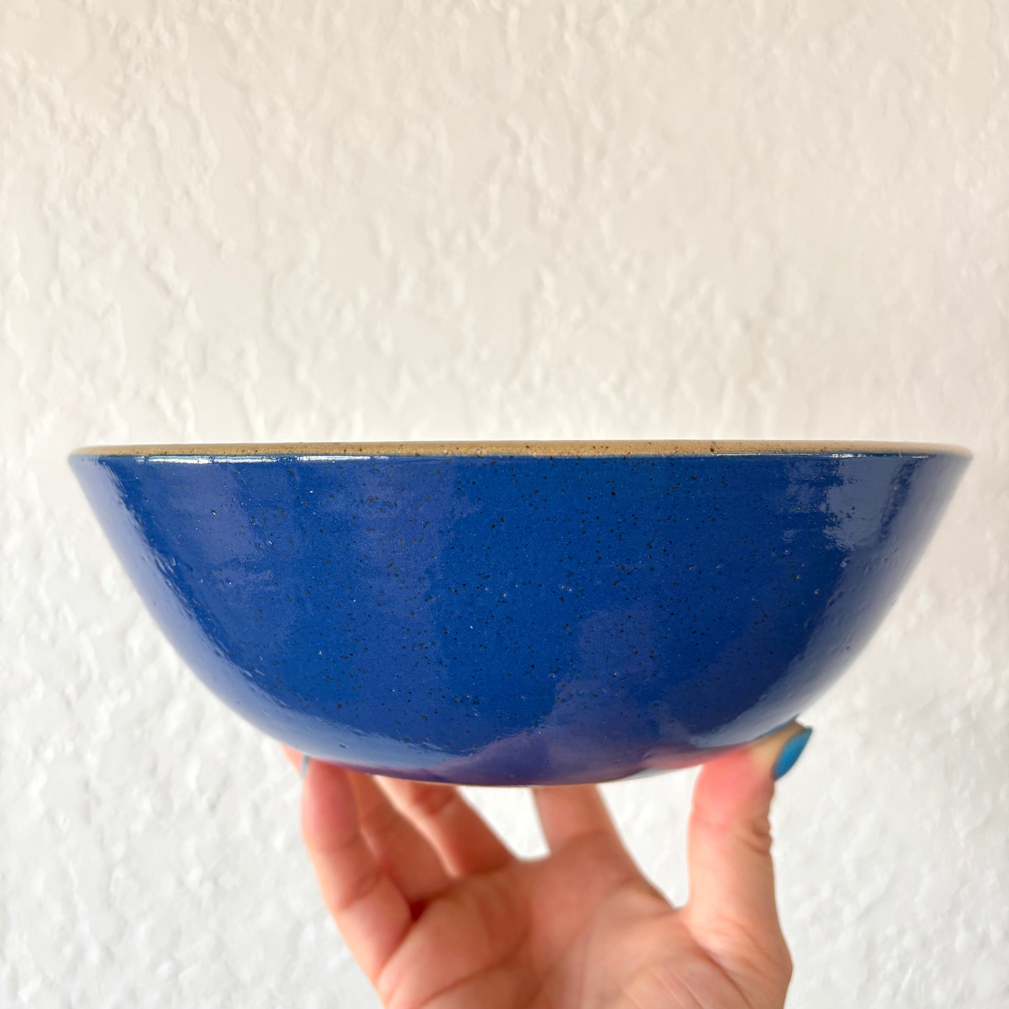Blockprint Flower Bowl