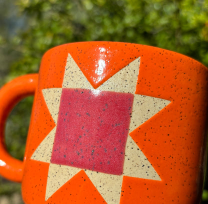Orange Quilt Mug PREORDER