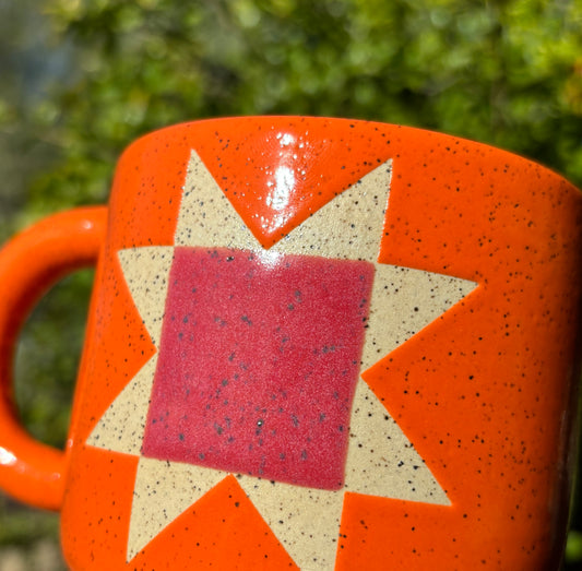 Orange Quilt Mug PREORDER