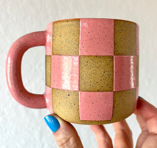 Checkers Mug - PINK