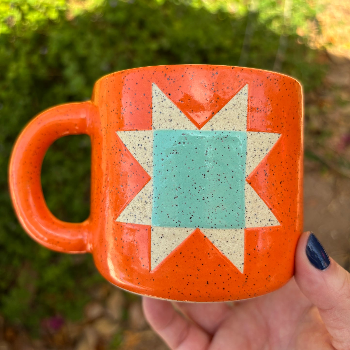 Orange Quilt Mug *Preorder*