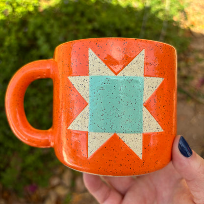 Orange Quilt Mug *Preorder*