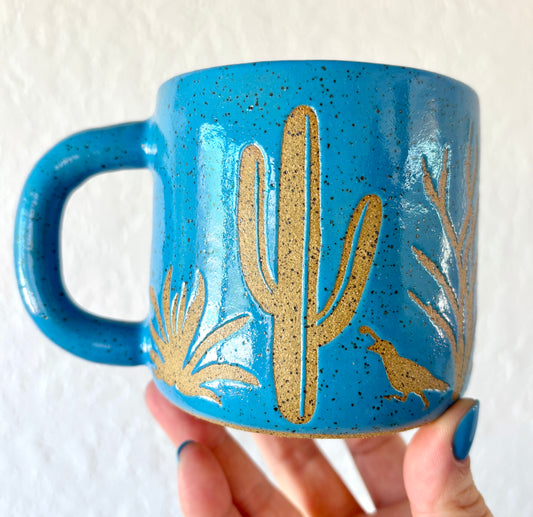 Cactus Mug - BLUE