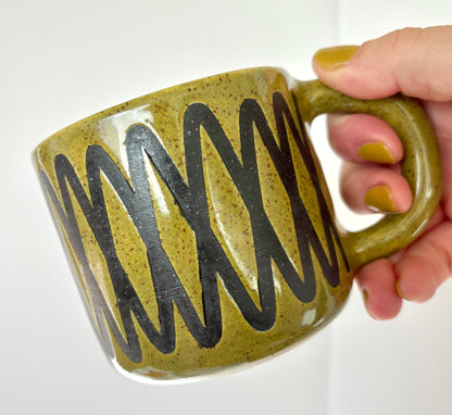 Criss Cross Mug GREEN