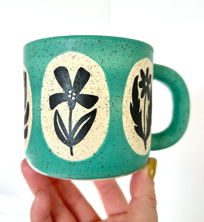 Botanical Mug TEAL