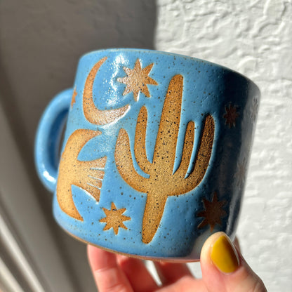 Desert Night Mug BLUE