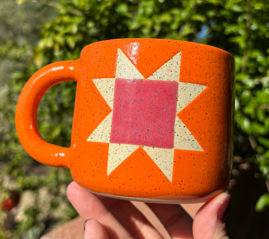 Orange Quilt Mug PREORDER
