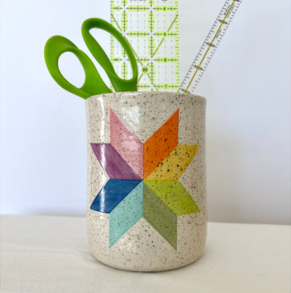 Quilt Star Vase #2
