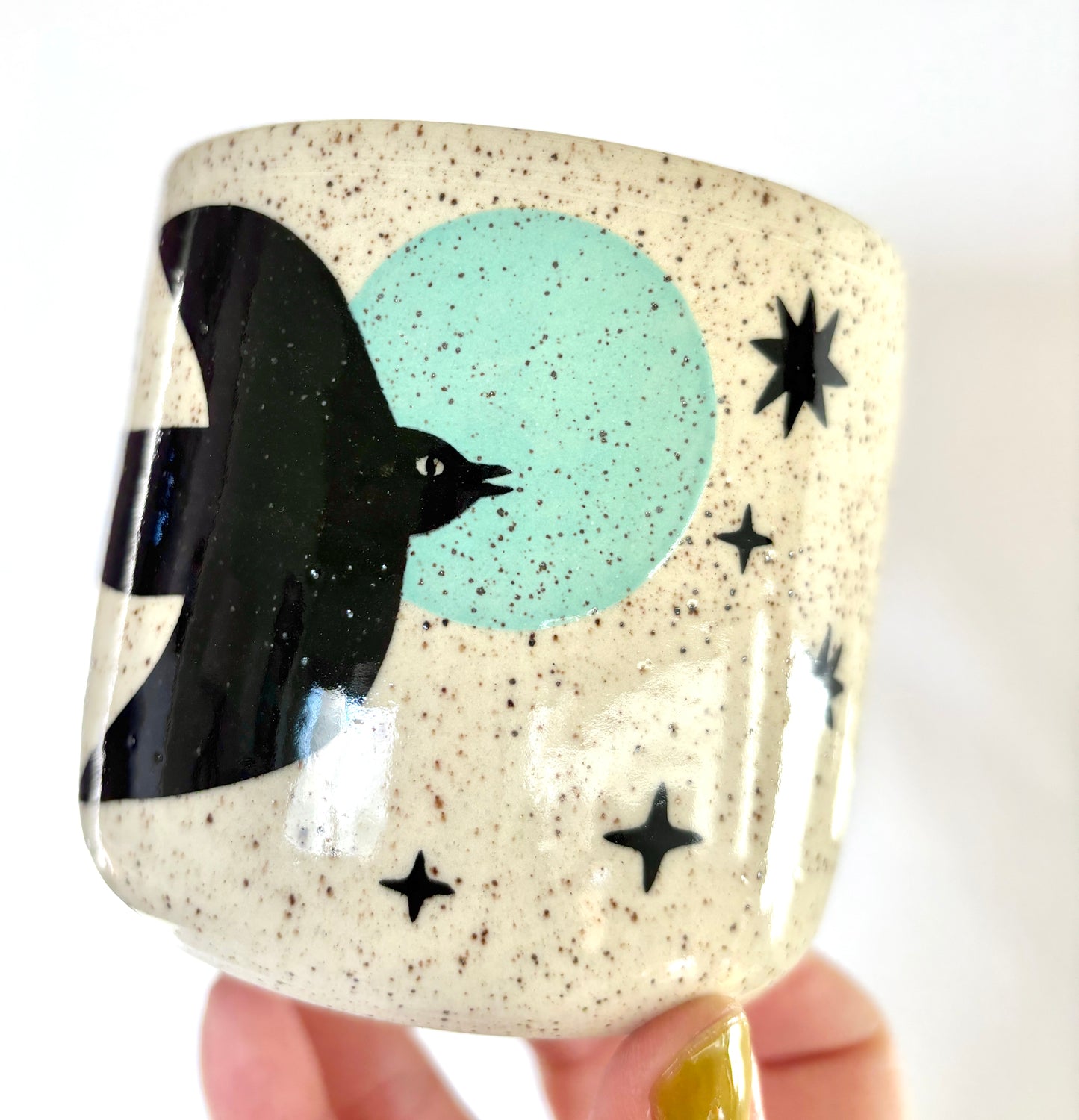 Celestial Bird Mug AQUA