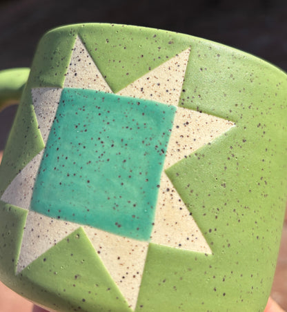 Moss Green Quilt Mug PREORDER