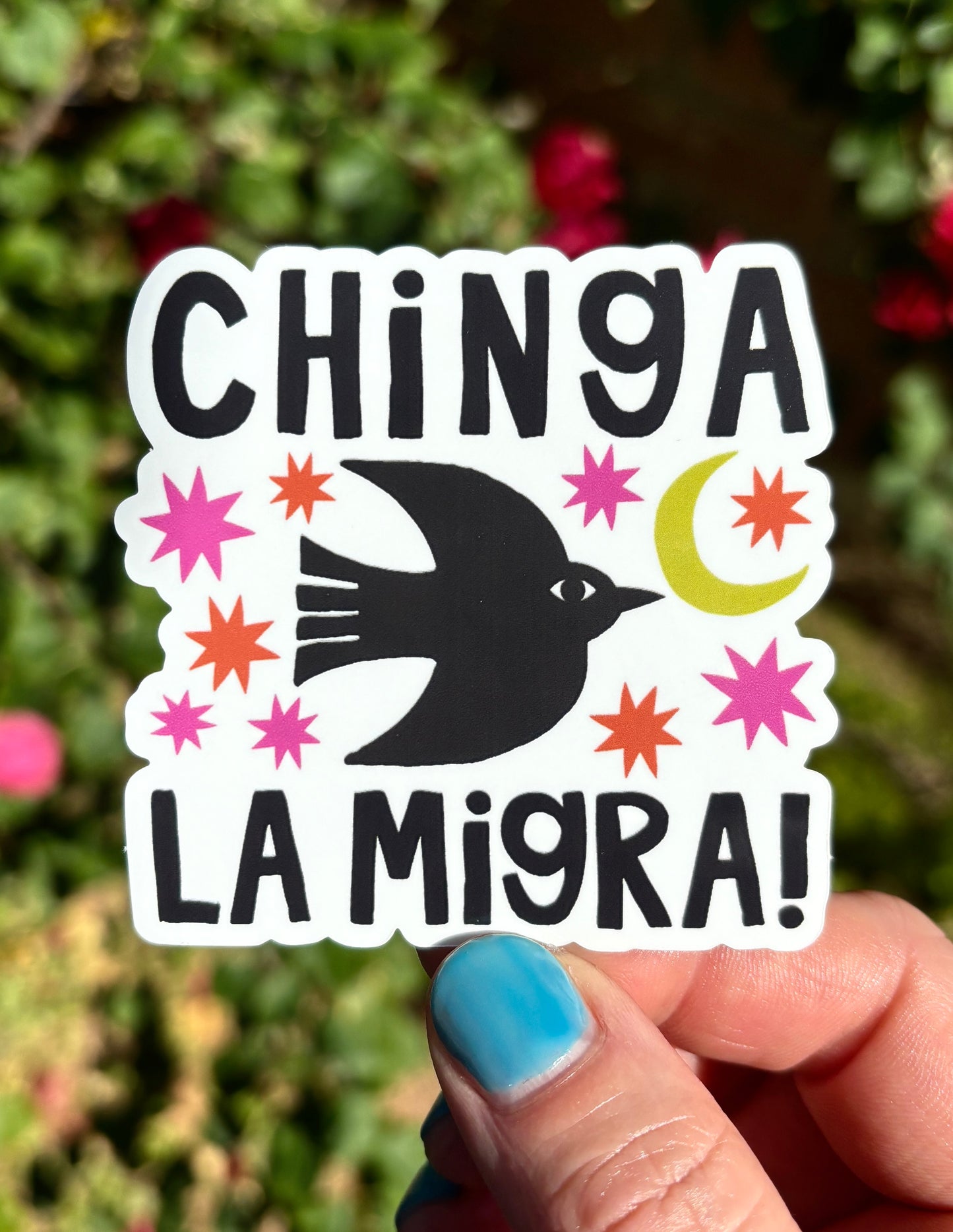 Chinga la Migra! Fundraiser Sticker