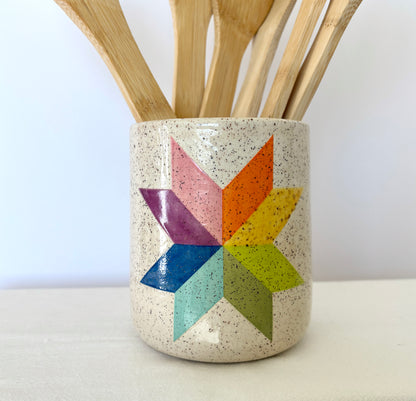 Quilt Star Vase #1