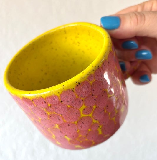 Blob Mug - Pink/Yellow
