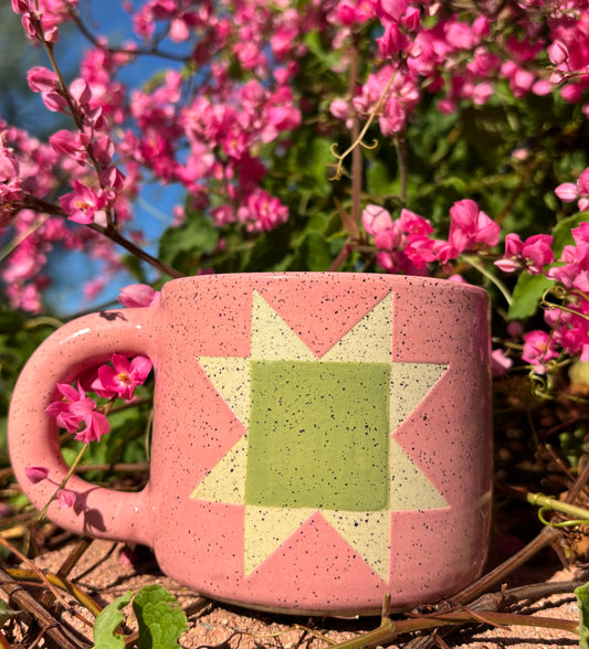 Light Pink Quilt Mug PREORDER
