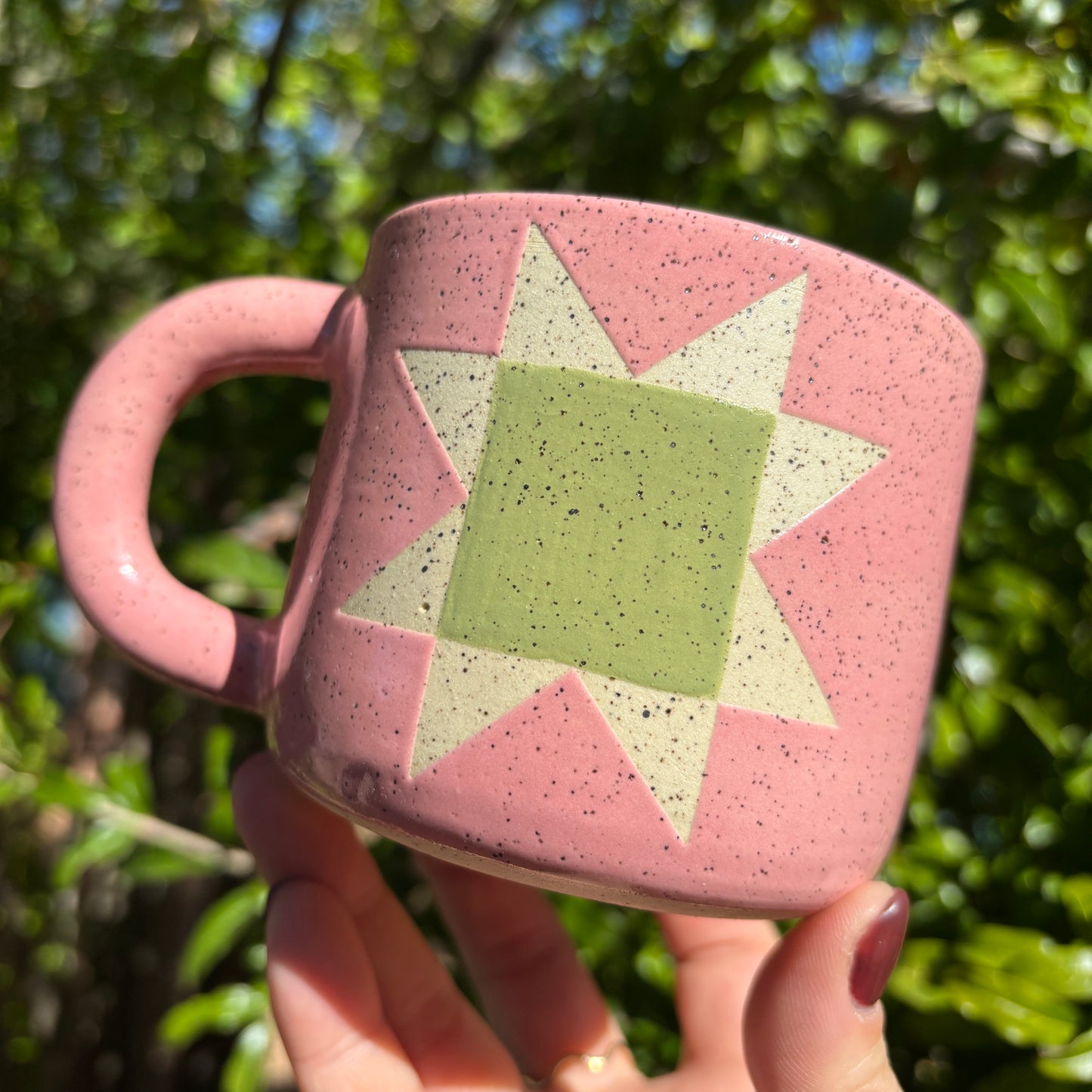 Light Pink Quilt Mug PREORDER