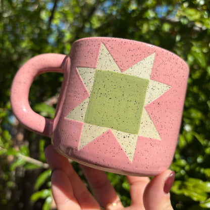 Light Pink Quilt Mug PREORDER