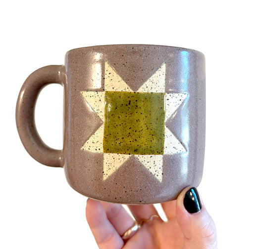 Quilt Mug MUSHROOM