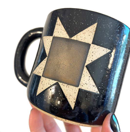 Quilt Mug BLACK