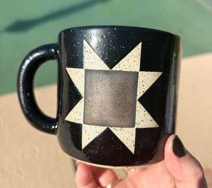 Quilt Mug BLACK