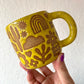Flora + Fauna Mug - YELLOW