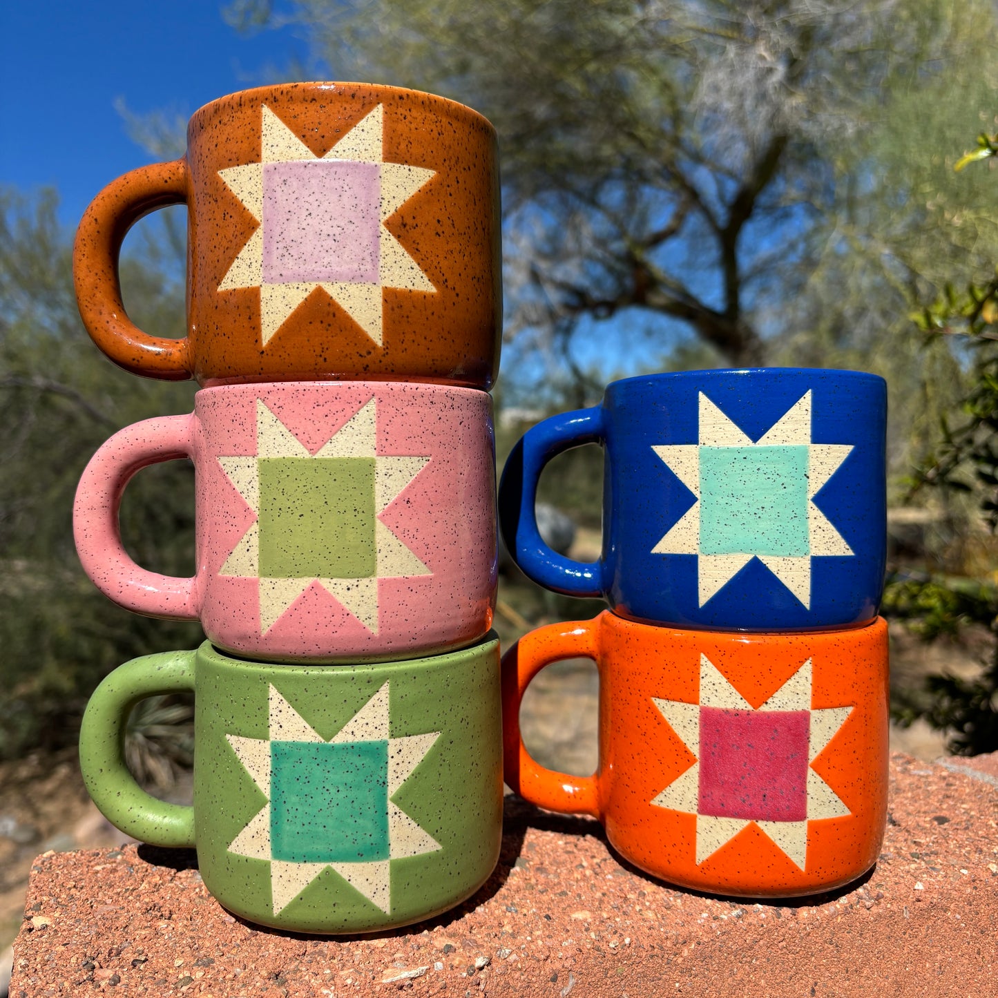 Orange Quilt Mug PREORDER