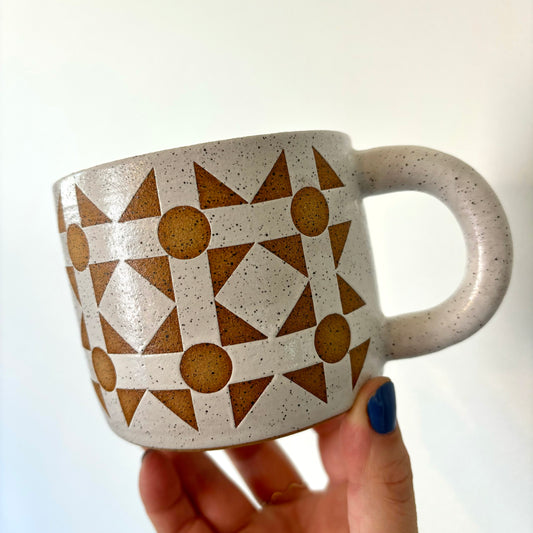 Lisbon Tile Mug - WHITE