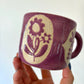 Folk Flower Mug - PURPLE