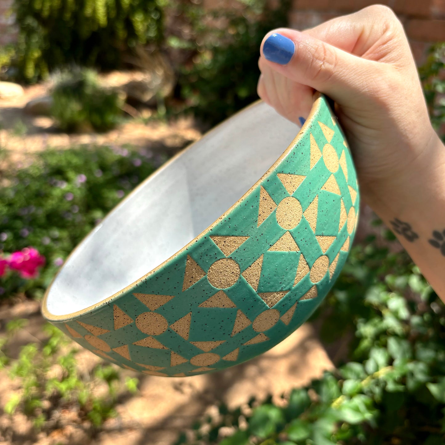 Lisbon Tile Bowl - TEAL