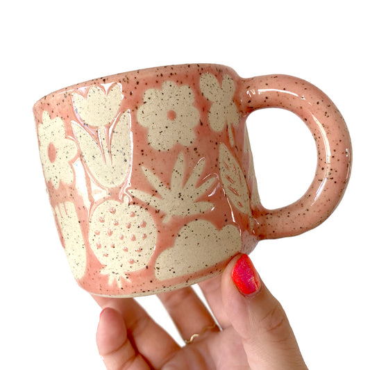 Flora + Fauna Mug - PINK