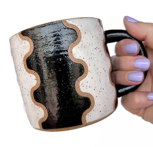 Squiggle Mug - B&W